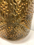 Cutout Brass Vase