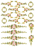 Petite Fleur Pink - IOD Inlay