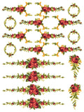 Petite Fleur Red - IOD Paint Inlay