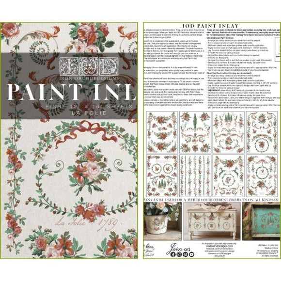 La Folie - IOD Paint Inlay