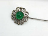 Vintage Stickpin - Green Stone