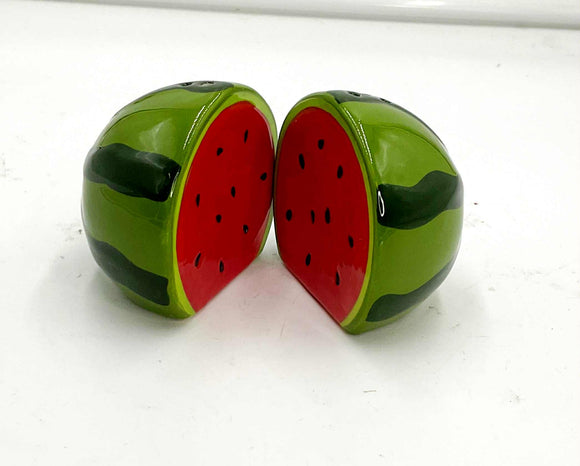 Watermelon salt pepper shakers
