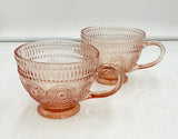 Embossed Glass Mugs