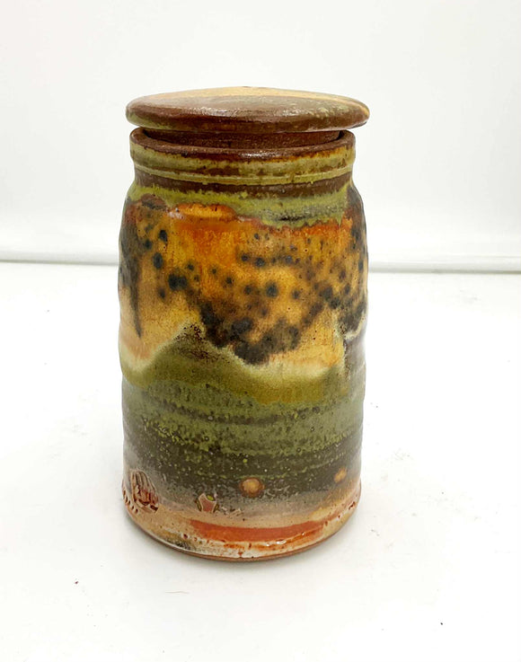 Lidded Pottery Canister