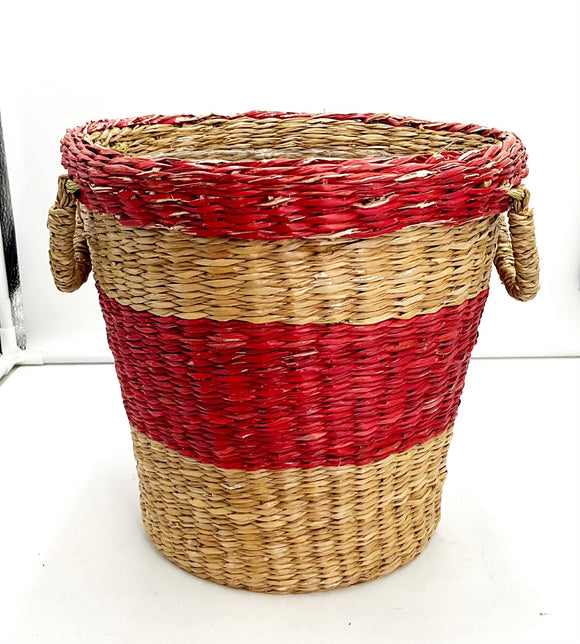 Red Striped Basket