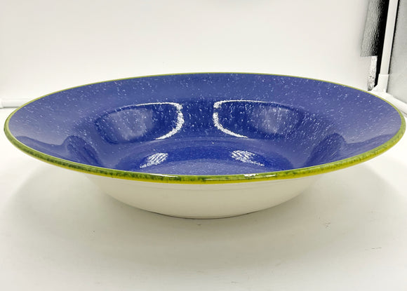 Large Blue Speckled Bowl