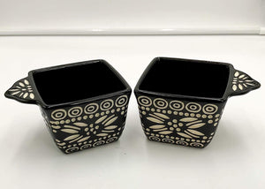 Black/white Square Dishes