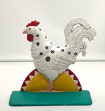 Painted Chicken Doorstop