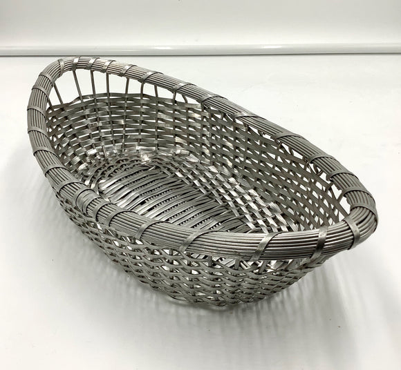 Silver Woven Basket