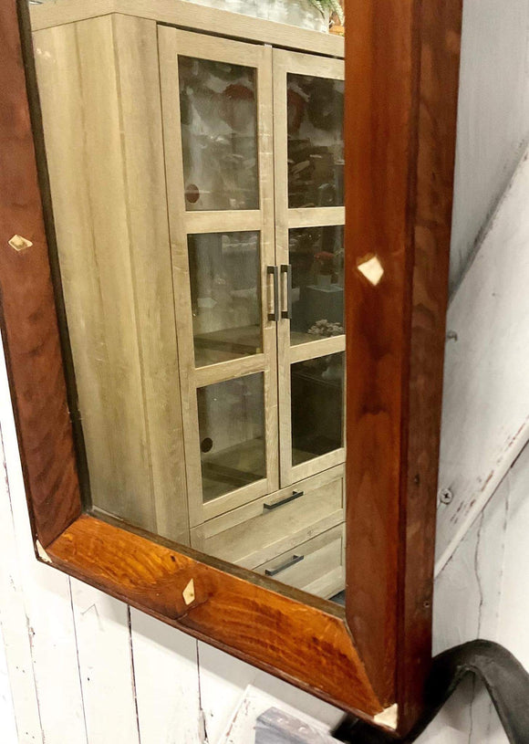 Antique Wood Mirror