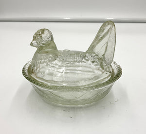 Glass Hen on Nest