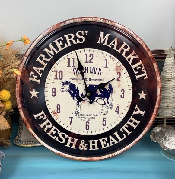 Farmer's Market Wall clock