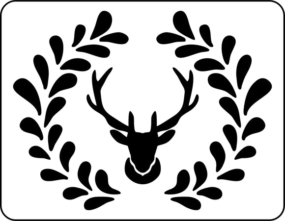 Buck wreath - JRV Stencil
