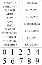Calendar Block - JRV Stencil