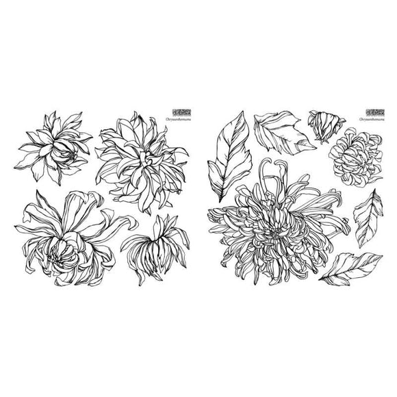 Chrysanthemums - Stamp IOD