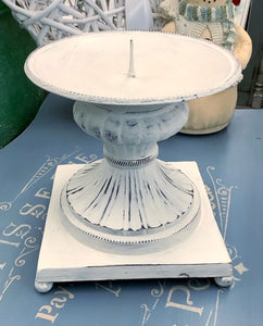 Square based Pedestal Candlestick