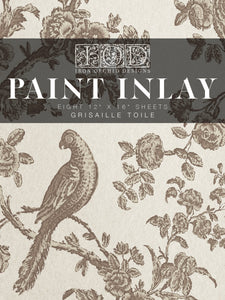 Grisaille Toile - IOD Paint Inlay
