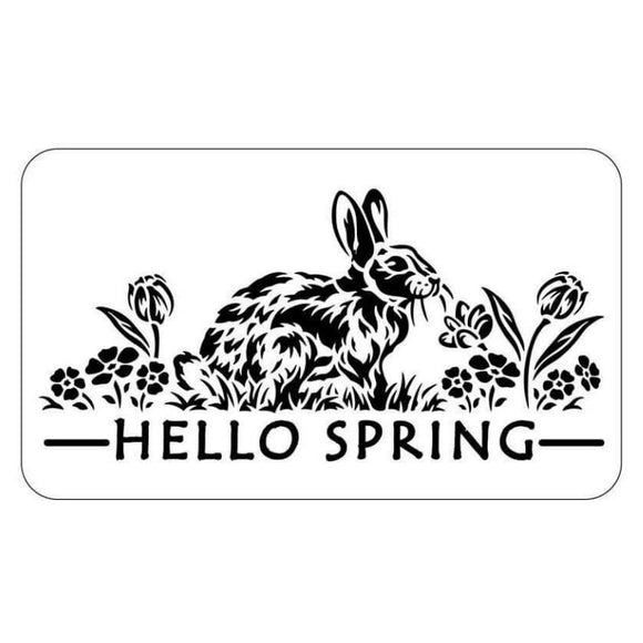 Hello Spring - JRV Stencil