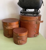 Nesting Leather Boxes