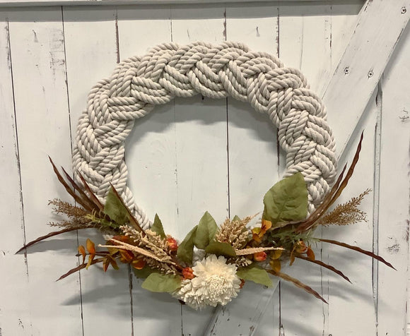 How to Make a Wreath, Braided Rope Wreath Tutorial