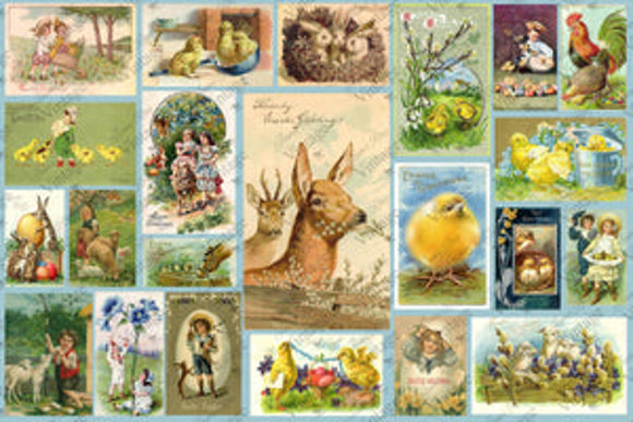 Vintage Easter Cards - JRV Decoupage Paper