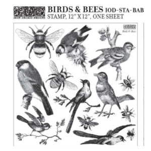 Birds & Bees - IOD Stamp