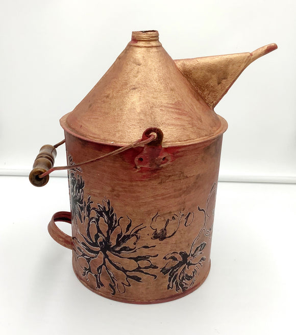 Floral Oil Can
