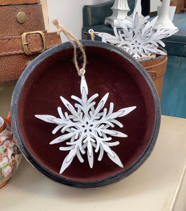 Metal Snowflake Ornament