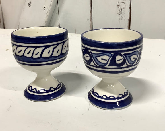 Blue/white egg cups