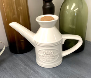 Ceramic oil pitcher