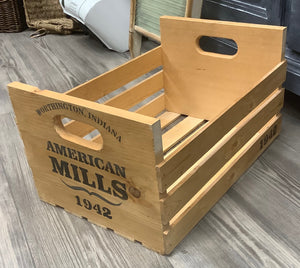 American Mills crate