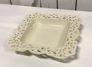 Chantilly Square Lace Dish