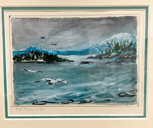 Island Gulls, Original Painting