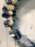 Blue Jean Wreath