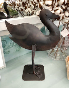 Metal Goose Figurine
