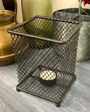 Mesh tea light holder