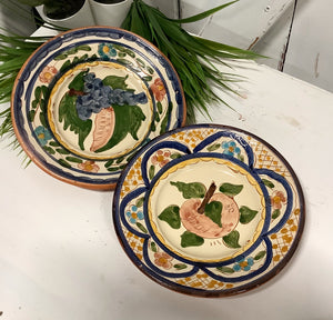 Pair Terracotta plates- Portugal