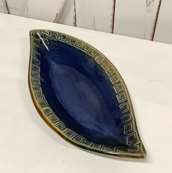 Pottery Elliptical Dish