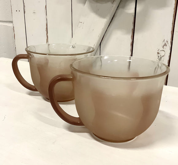 Rose Matte Glass Mugs