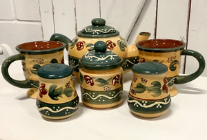 French Country Pottery Set
