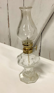 Clear Glass Mini Hurricane Lamp