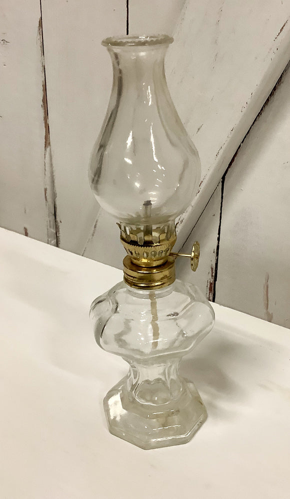 Clear Glass Mini Hurricane Lamp