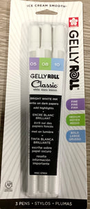 White Gellyroll pen set