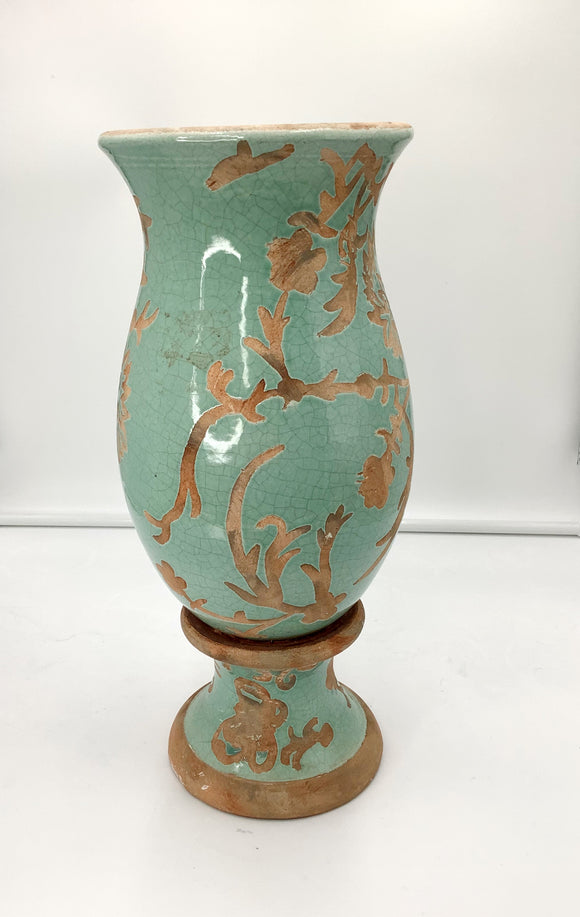 Celadon Detailed Vase