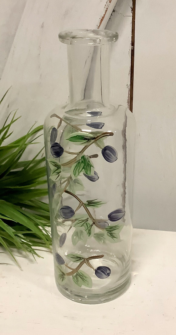 Floral Glass Bottle