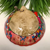 3 footed hand painted bowl