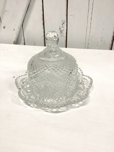 Glass Domed Butter Dish