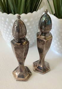 Silver plated salt/pepper shakers