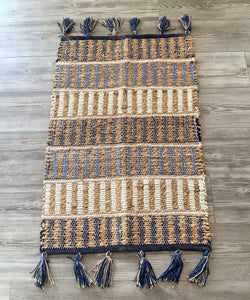 Cotton/Jute tassel rug