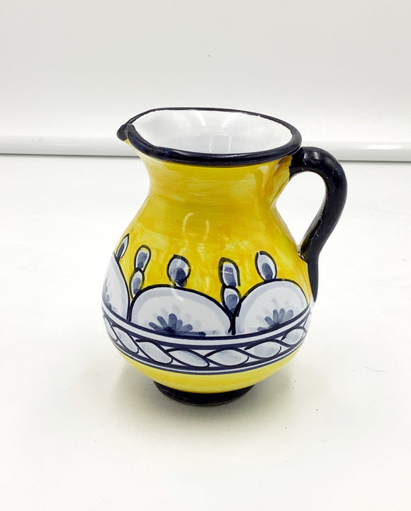 Yellow and blue creamer